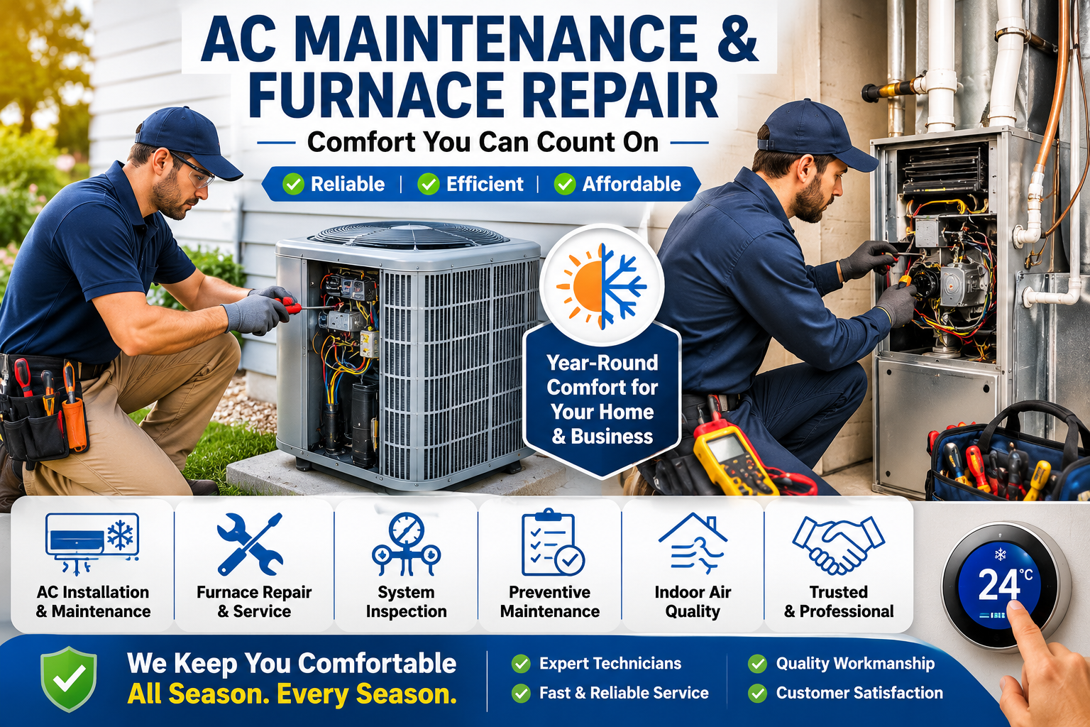 Common Signs You May Need Furnace Repair in Langley