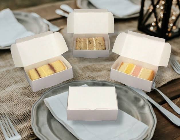 Sturdy Cardboard Cake Slice Boxes for Local Bakeries